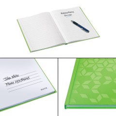 Notebook Leitz WOW 4627-12-54 A5 80 Folhas 90g Pautado Verde