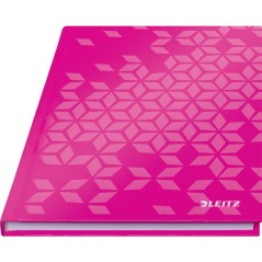 Notebook Leitz WOW 4628-12-23 A5 80 Folhas 90g Quadriculado Rosa