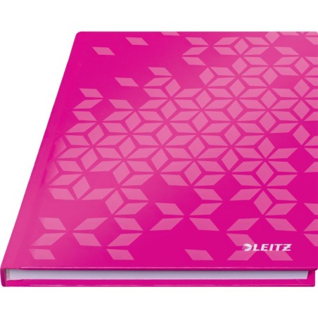 Notebook Leitz WOW 4628-12-23 A5 80 Folhas 90g Quadriculado Rosa