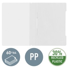 Capa Dossier Leitz Standard 4191-01-01 A4 PP Branco