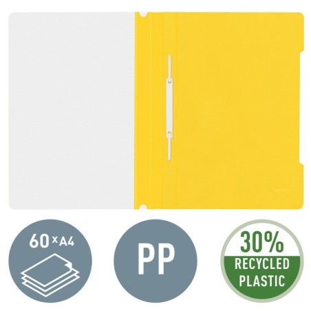 Capa Dossier Leitz Standard 4191-01-15 A4 PP Amarelo