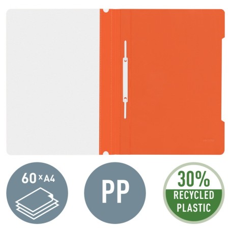 Capa Dossier Leitz Standard 4191-01-45 A4 PP Laranja