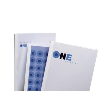 Capa de Encadernação GBC A4  6,0mm Optimal TC080670 Emb.100 Branco