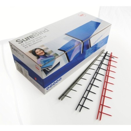 Pente de Encadernação GBC SureBind 1132840 10 Furos 25mm Cx.100 Branco