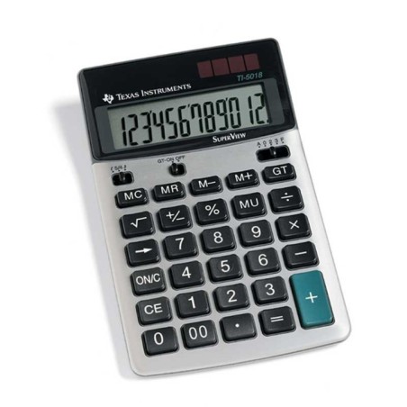 Calculadora de Secretária Texas Instruments TI-5018 SV 12 Dígitos