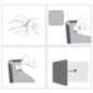 Quadro Nobo Home Strip 14x36cm 1903764 Branco Quadro Nobo Home Strip 14x36cm 1903764 Branco