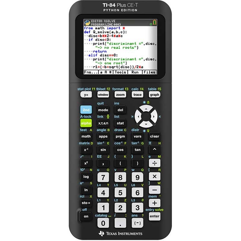 Calculadora Gráfica Texas TI-84 Plus CE-T Python Edition