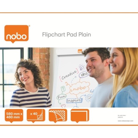 Bloco de Quadro Conferência Nobo 34631170 580x477mm 40F Liso