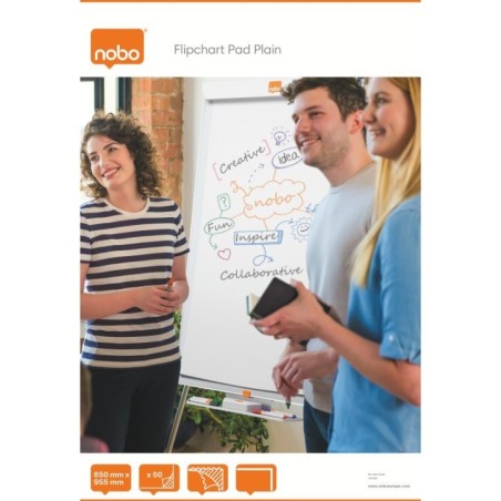 Bloco de Quadro Conferência Nobo 1915100 650x950mm 50F Liso