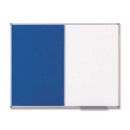 Quadro Combinado Nobo Classic 60x90cm 1902257 Lacado Branco+Feltro Azul