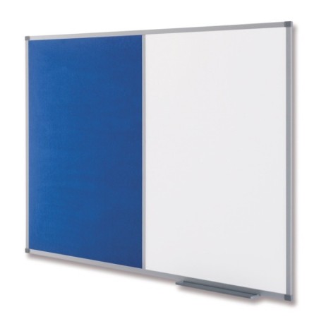 Quadro Combinado Nobo Classic 60x90cm 1902257 Lacado Branco+Feltro Azul