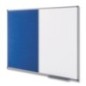 Quadro Combinado Nobo Classic 60x90cm 1902257 Lacado Branco+Feltro Azul Quadro Combinado Nobo Classic 60x90cm 1902257 Lacado Branco+Feltro Azul