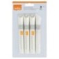 Marcador de Quadro Branco Nobo 1905323 Glass Board Cx.4 Branco Marcador de Quadro Branco Nobo 1905323 Glass Board Cx.4 Branco