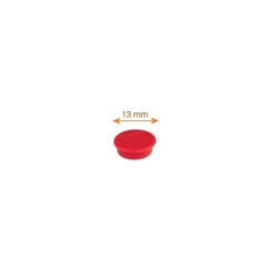 Ímanes Magnéticos Nobo 13mm Ø 1915286 Redondo Cx.10 Vermelho