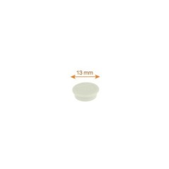 Ímanes Magnéticos Nobo 13mm Ø 1915287 Redondo Cx.10 Branco