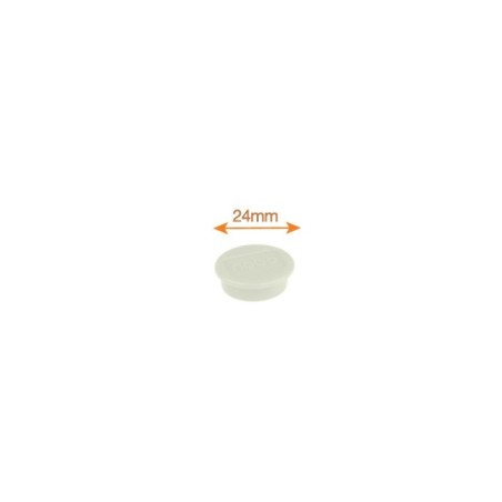 Ímanes Magnéticos Nobo 24mm Ø 1915294 Redondo Cx.10 Branco