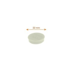 Ímanes Magnéticos Nobo 32mm Ø 1915301 Redondo Cx.10 Branco
