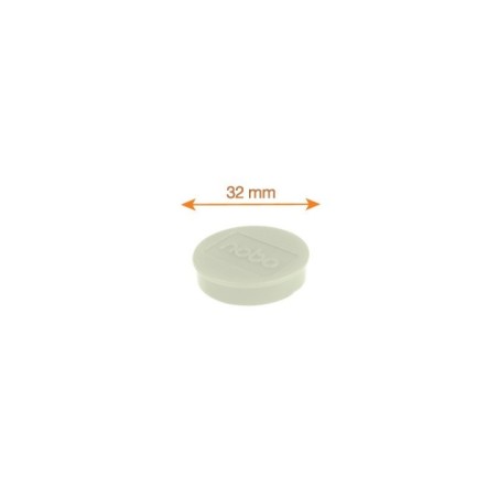 Ímanes Magnéticos Nobo 32mm Ø 1915301 Redondo Cx.10 Branco