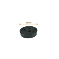 Ímanes Magnéticos Nobo 38mm Ø 1915305 Redondo Cx.10 Preto