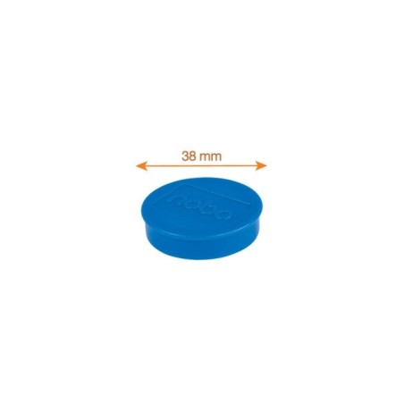 Ímanes Magnéticos Nobo 38mm Ø 1915306 Redondo Cx.10 Azul