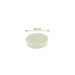 Ímanes Magnéticos Nobo 38mm Ø 1915308 Redondo Cx.10 Branco