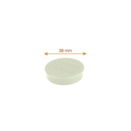 Ímanes Magnéticos Nobo 38mm Ø 1915308 Redondo Cx.10 Branco