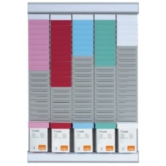 Quadro de Planeamento Nobo T-Card 2911680 Semanal 5 Colunas 24 Ranhuras