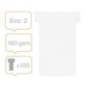 Fichas de Cartolina T-Card Nobo 2002002 Índice 2 Emb.100 Branco Fichas de Cartolina T-Card Nobo 2002002 Índice 2 Emb.100 Branco