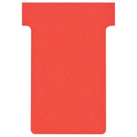 Fichas de Cartolina T-Card Nobo 2002003 Índice 2 Emb.100 Vermelho
