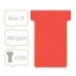 Fichas de Cartolina T-Card Nobo 2002003 Índice 2 Emb.100 Vermelho Fichas de Cartolina T-Card Nobo 2002003 Índice 2 Emb.100 Vermelho