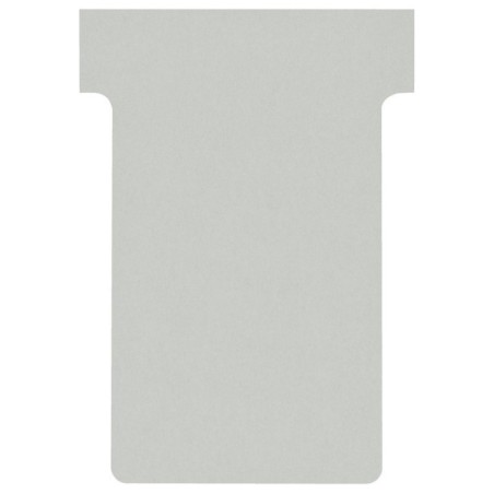 Fichas de Cartolina T-Card Nobo 2002010 Índice 2 Emb.100 Cinzento