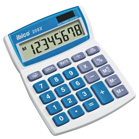 Calculadora de Secretária Ibico 208X 8 Dígitos Blister