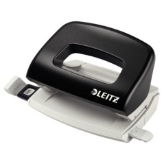 Furador Leitz NeXXt Mini 5058-01-95 10 Folhas 2 Furos Preto