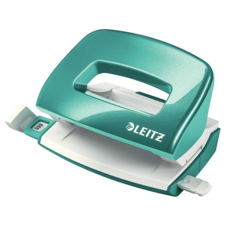 Furador Leitz WOW NeXXt Mini 5060-12-51 10 Folhas 2 Furos Turquesa