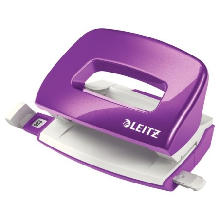 Furador Leitz WOW NeXXt Mini 5060-12-62 10 Folhas 2 Furos Violeta