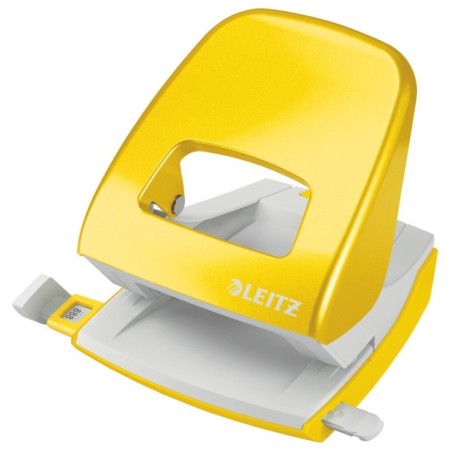 Furador Leitz WOW NeXXt Metal 5008-22-16 30 Folhas 2 Furos Amarelo