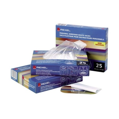 Sacos de Plástico para Destruidoras Rexel 40070 AS1000 115 Litros Emb.100