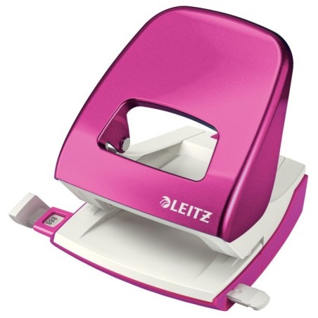 Furador Leitz WOW NeXXt Metal 5008-22-23 30 Folhas 2 Furos Rosa