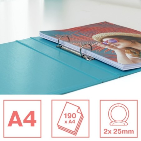 Dossier de Arquivo Esselte Colour Breeze 626497 A4 L42mm 2xRØ25mm PP Azul