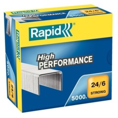 Agrafes Rapid 24/6 STRONG 24859900 Cx.5000 Galvanizados