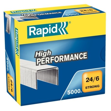 Agrafes Rapid 24/6 STRONG 24859900 Cx.5000 Galvanizados