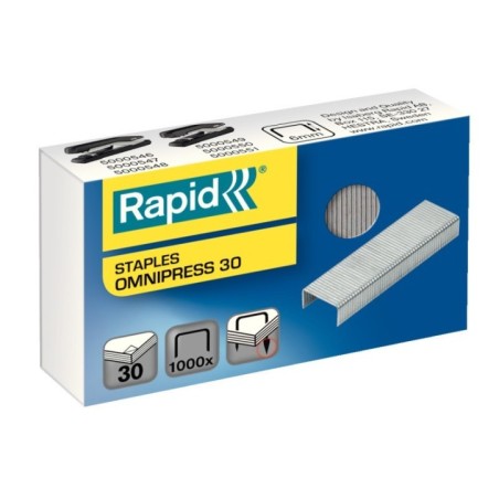 Agrafes Rapid Omnipress 30 5000559 Cx.1000 Galvanizados