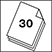 Capacidade 30 folhas