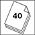 Capacidade 40 folhas