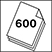 Capacidade 600 folhas