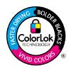 Tecnologia ColorLok - Tintas de secagem mais rápida, pretos mais intensos e cores vibrantes