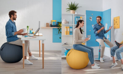 Banco Bola Insuflável Leitz Ergo Cosy 5279-01-19 Amarelo Quente Referência: 104735